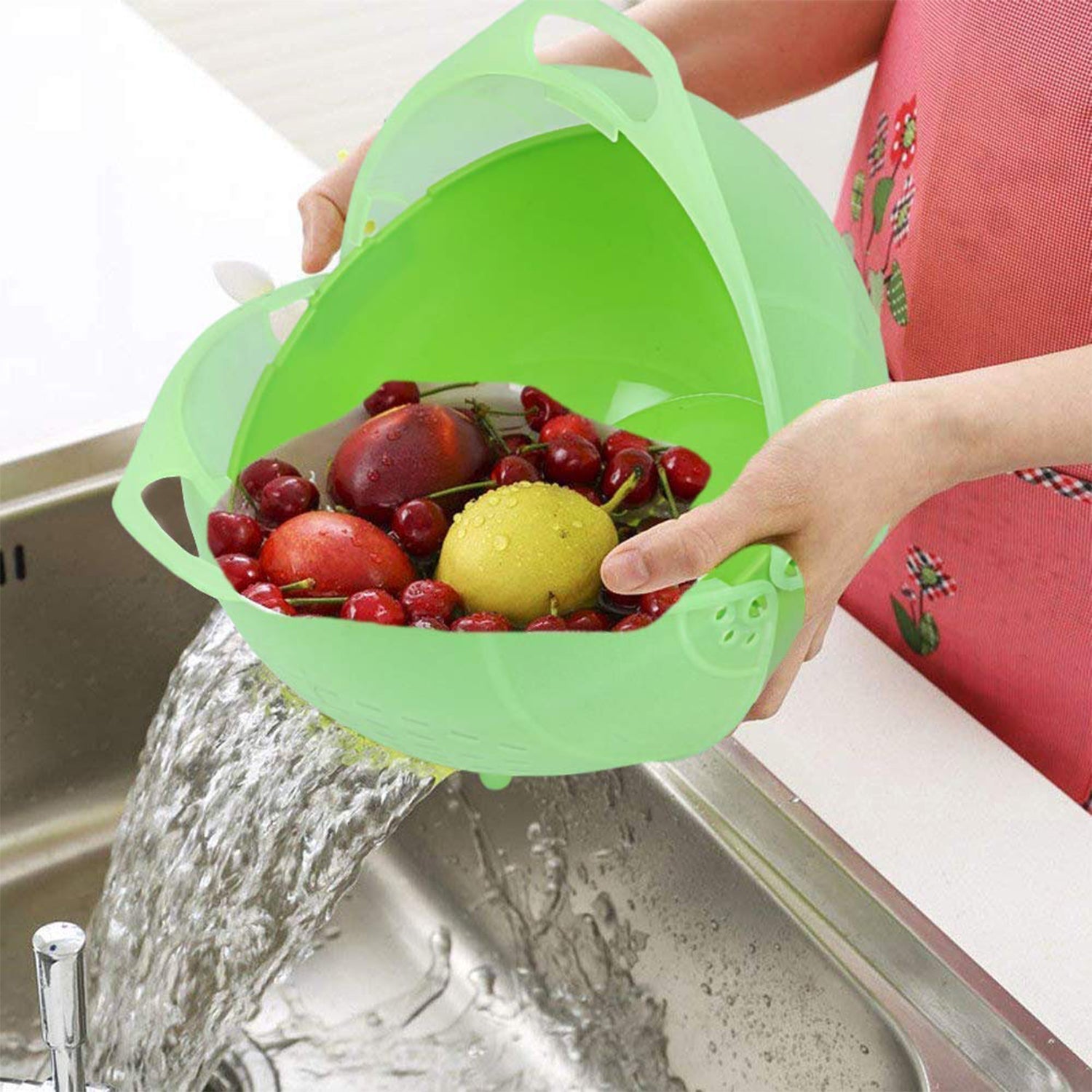 Apex Smart Basket 3in1 Multiuse Fruit And Vegetable Bowl (1 Pc / Mix Color) Apex Smart Basket 3in1 Multiuse Fruit And Vegetable Bowl (1 Pc / Mix Color)